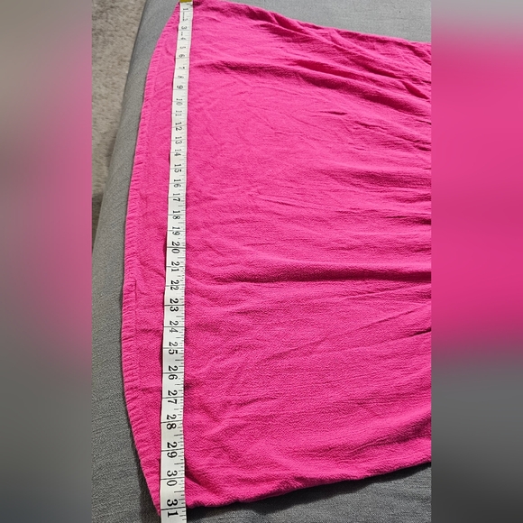 Soft Surroundings | Fuchsia Pink 3/4 Sleeve Cotton Blouse - Picture 8 of 9